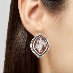 Stunning Stephen Dweck cameo clip on earrings